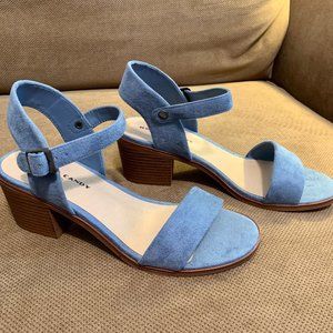 Light blue suede sandals Rock & Candy